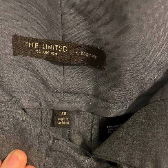 The Limited Cassidy Fit Trousers | Gray Pants | Y2K Vintage Slacks Grey | Size 8 - Picture 4 of 4